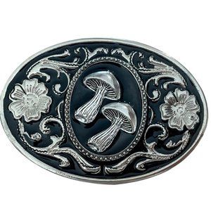 Mushroom Belt Buckle Funghi Silver Food Chef Forage Forager Gift Idea Ma…